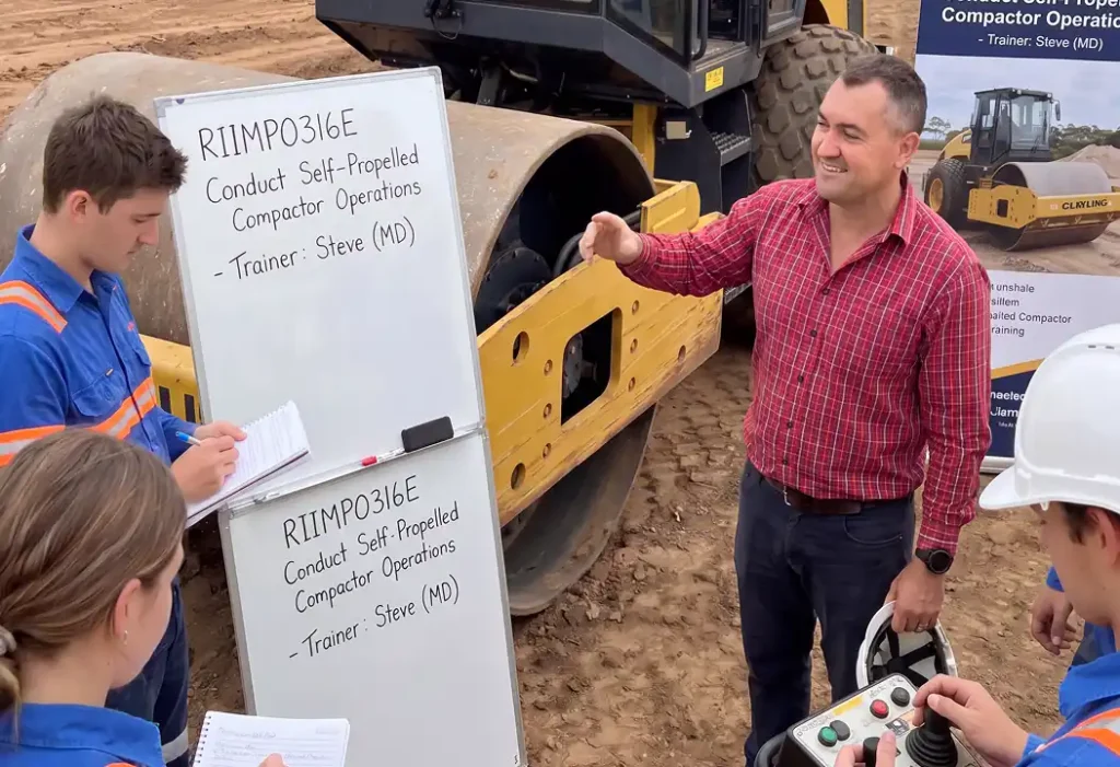 Conduct Self-Propelled Compactor Operations