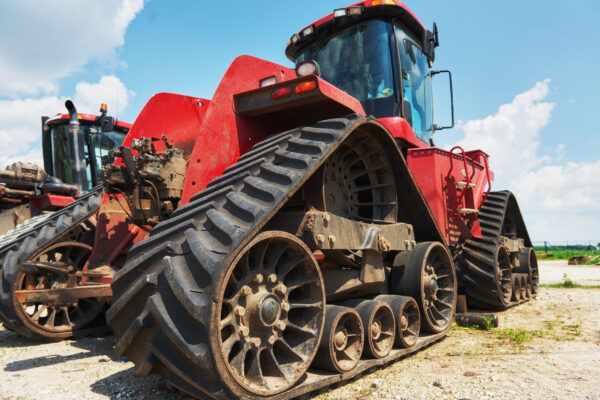 Harvesters and combine parts at the plant are waiting for sales, tractors and agricultural machinery, maintenance and exports white card vs machine ticket - noble training group